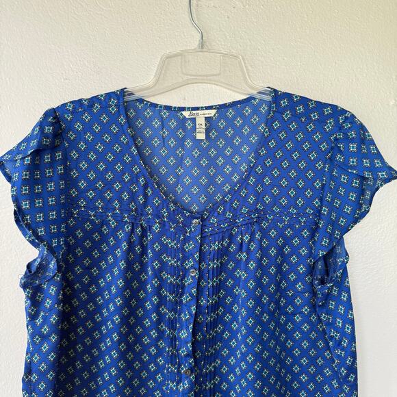 GH Bass & Co Blue Blouse size XXL - Picture 3 of 7